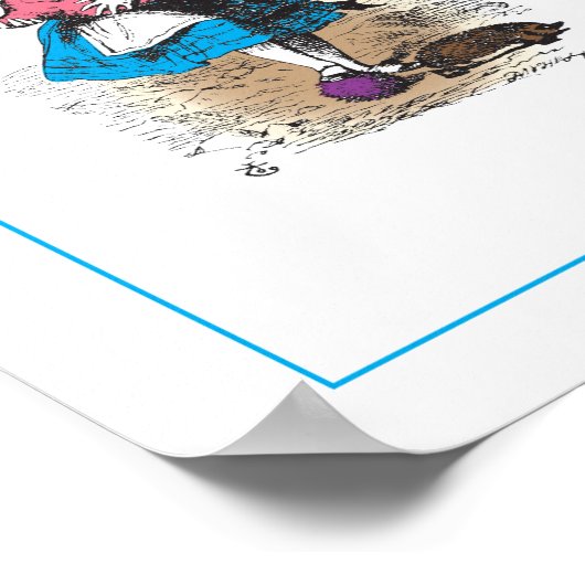 Alice in Wonderland - Groot Speelkaart Poster (Hoek)