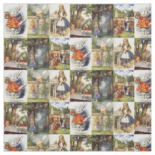 Alice in Wonderland Grote pleinen Stof