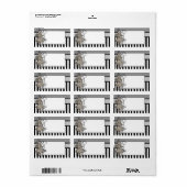 Alice in Wonderland Grunge Etiket (Full Sheet)