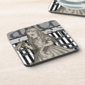 Alice in Wonderland Grunge Onderzetter (Linkerzijde)