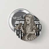 Alice in Wonderland Grunge Ronde Button 5,7 Cm (Voorkant /achterkant)