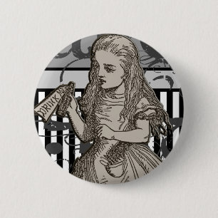 Alice in Wonderland Grunge Ronde Button 5,7 Cm
