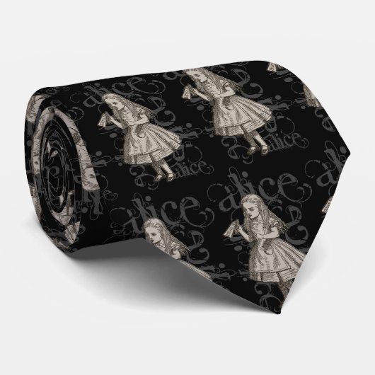 Alice in Wonderland Grunge Stropdas (Opgerold)
