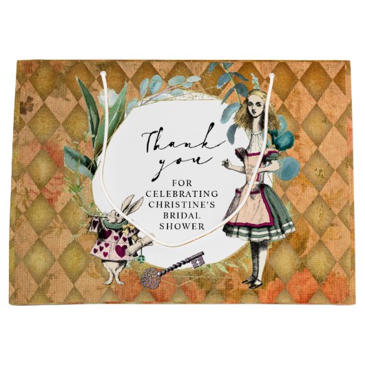  Alice in Wonderland Hartelijk dank Groot Cadeauzakje (Voorkant)