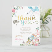 Alice in Wonderland Hartelijk dank Kaart (Staand voorkant)