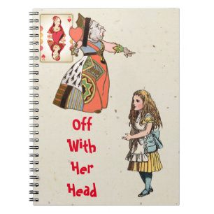 Alice in Wonderland - Hartenkoningin Notitieboek