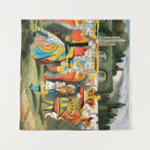Alice in Wonderland Hartenkoningin Wandkleed (Voorkant (horizontaal))