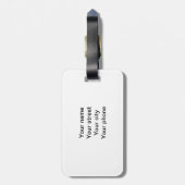 Alice in Wonderland Hatter en Rabbit Bagagelabel (Achterkant verticaal)