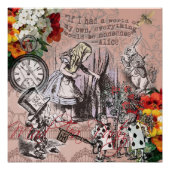 Alice in Wonderland Hatter en Rabbit Perfect Poster (Voorkant)