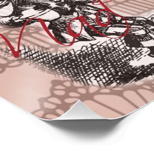 Alice in Wonderland Hatter en Rabbit Perfect Poster (Hoek)