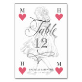  Alice in Wonderland Heart Playkaart Kaart (Voorkant)