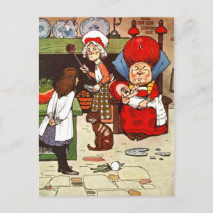 Alice in Wonderland: Het duchess met haar familie Briefkaart