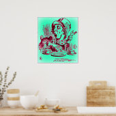 Alice in Wonderland - Het Poster van de Mad Hatter (Keuken)