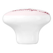 Alice in Wonderland Het witte konijn gepersonalise Keramische Knop (Zijkant)