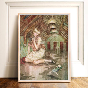 Alice in Wonderland Het Witte Konijn Poster