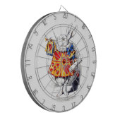 Alice in Wonderland Het witte konijn van Tenniel Dartbord (Voorkant Links)