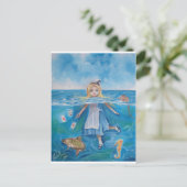 Alice in Wonderland het zwembad van tranen van G B Briefkaart (Staand voorkant)