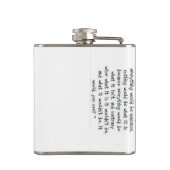 Alice in wonderland heupfles (Achterkant)