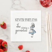 Alice in Wonderland hield echter vol met servetten (Insitu)