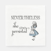 Alice in Wonderland hield echter vol met servetten (Voorkant)