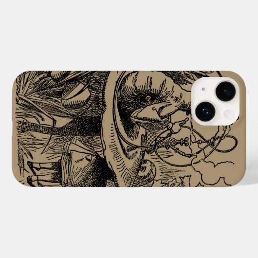 Alice in Wonderland Hookah Caterpijler Case-Mate iPhone Case (Achterkant (horizontaal))