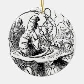  Alice in Wonderland Hookah Caterpijler Keramisch Ornament (Voorkant)