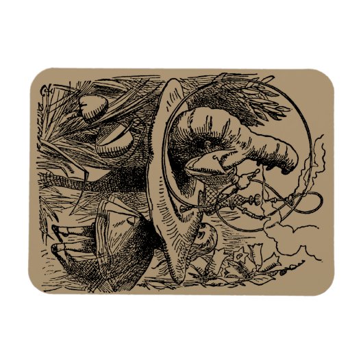 Alice in Wonderland Hookah Caterpijler Magneet (Horizontaal)