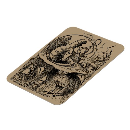  Alice in Wonderland Hookah Caterpijler Magneet (Linkerzijde)