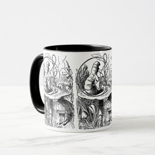  Alice in Wonderland Hookah Caterpijler Mok (Voorkant links)