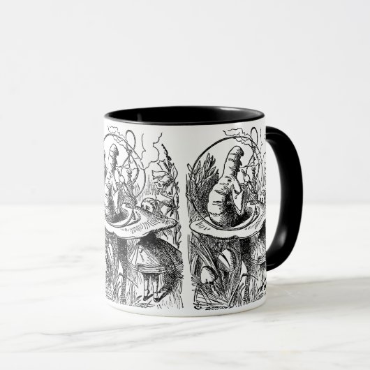 Alice in Wonderland Hookah Caterpijler Mok (Voorkant rechts)