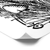  Alice in Wonderland Hookah Caterpijler Poster (Hoek)