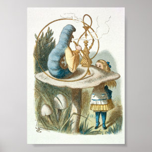  Alice in Wonderland Illustratie Poster