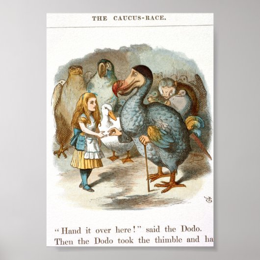  Alice in Wonderland Illustratie Poster (Voorkant)