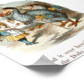  Alice in Wonderland Illustratie Poster (Hoek)