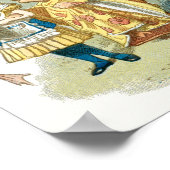  Alice in Wonderland Illustratie Poster (Hoek)