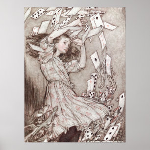 Alice in Wonderland Illustratie Poster