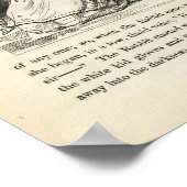 Alice in Wonderland Illustratie Poster (Hoek)