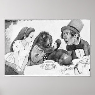  Alice in Wonderland Illustratie Poster
