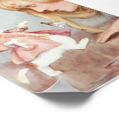 Alice in Wonderland Illustratie Poster (Hoek)