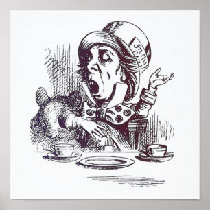  Alice in Wonderland Illustratie Poster