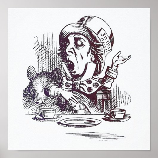 Alice in Wonderland Illustratie Poster (Voorkant)