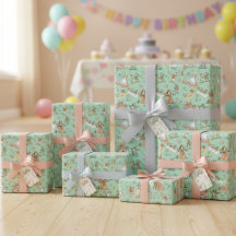 Alice in Wonderland inpakpapier Schattige Kind