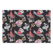 Alice in Wonderland inpakpapier (Set van 3)