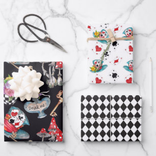 Alice in Wonderland inpakpapier (Set van 3) Vel