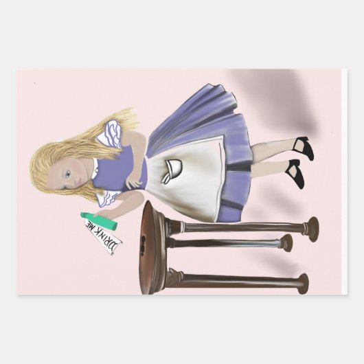 Alice in wonderland inpakpapier vel (Voorkant 2)
