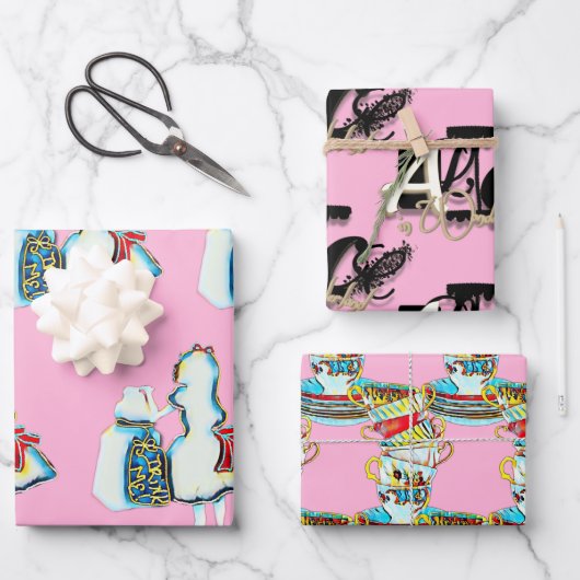 Alice in Wonderland Inpakpapier Vel (Voorkant)