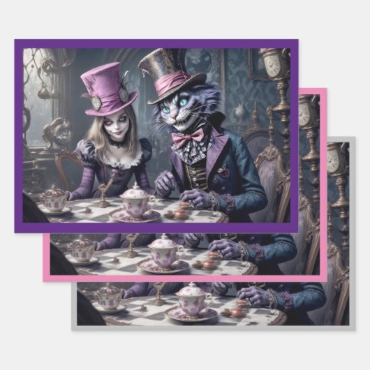 Alice in Wonderland Inpakpapier Vel (Set)