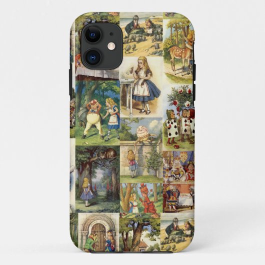 Alice in Wonderland Inphone case collage (Achterkant)