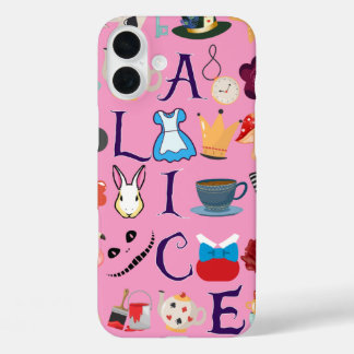 Alice in Wonderland iPhone 16 hoesje ontwerp