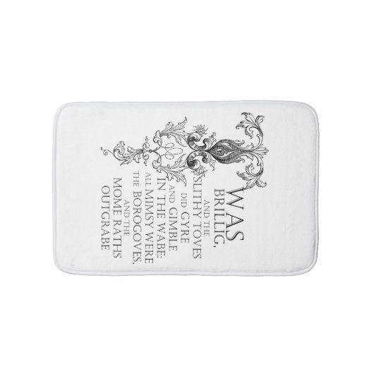Alice in Wonderland Jabberwocky Bath Mat (Voorkant)
